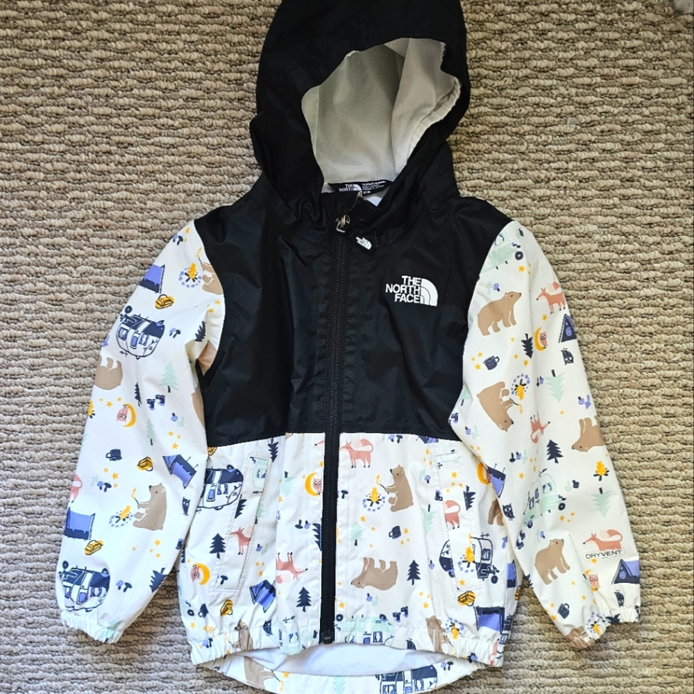 The North Face Toddler Zipline Rain Jacket 3T - Camping Print